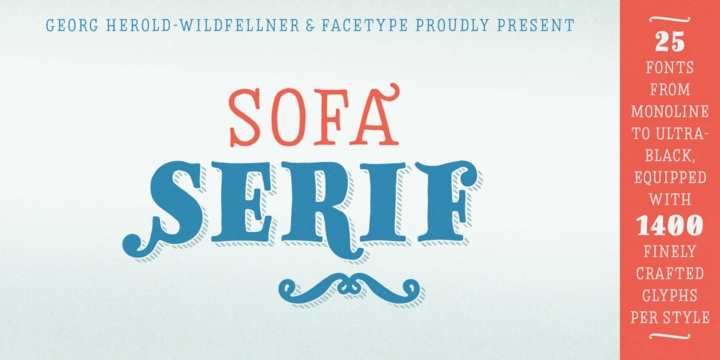 Example font Sofa Serif Hand #2